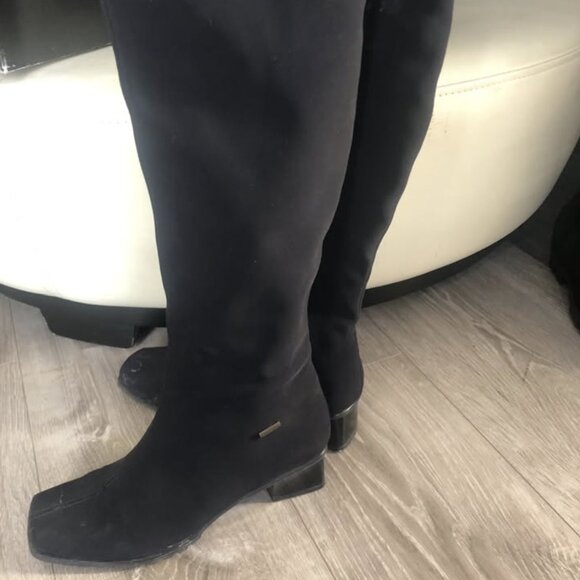 Ara Black Waterproof Gore-Tex Knee High Tall Boots Size 7 - 7.5 - Picture 3 of 8